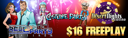 $16 New Year Free-play - Desert Nights