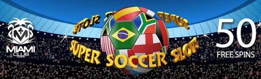 50 Free Spins at Super Soccer Slots