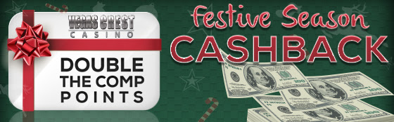Vegas Crest Casino - Festive Season CASHBACK!