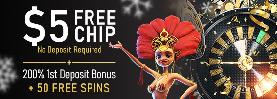 Vegas Crest Casino - $5 Free Chip
