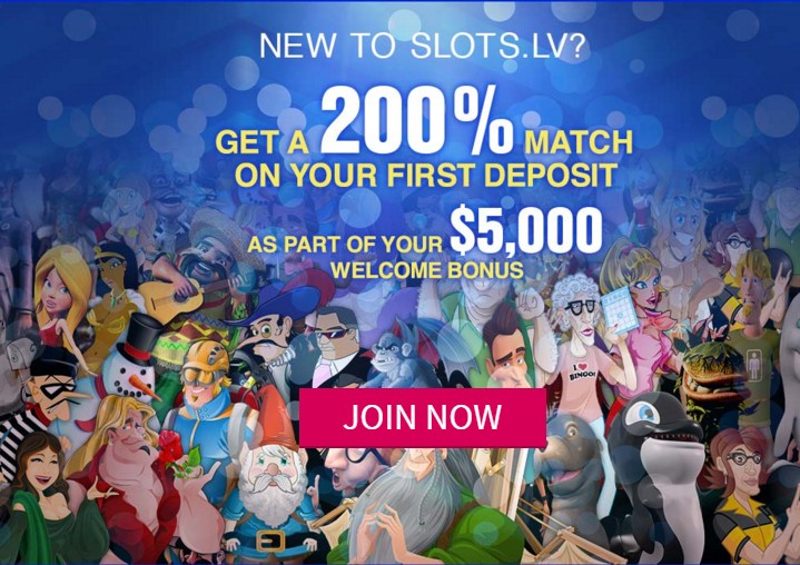 A change to Slots.lv's $5,000 Casino Welcome Bonus