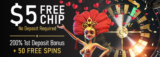 A juicy $5 Signup Free Chip - Vegas Crest Casino