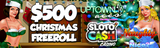 $500 Christmas Freeroll - Slotocash, Uptown Aces