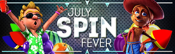 100 Free Spins throughout July 2016