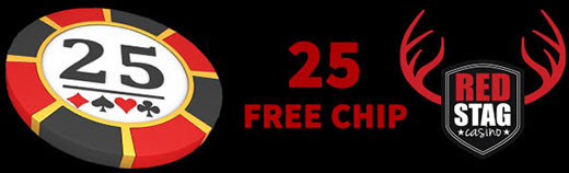 $25 Free Chip - Red Stag Casino